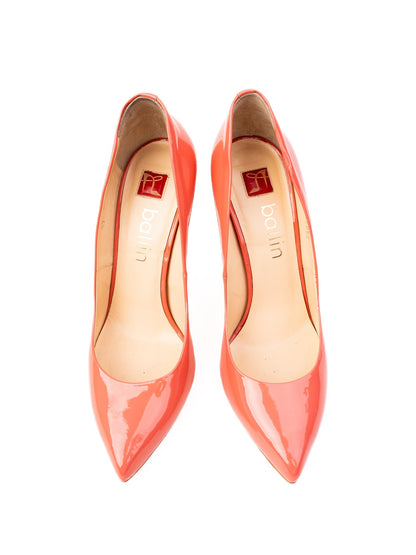 Excellent Ballin Pink Leather High Heels Size 37 Women Pumps