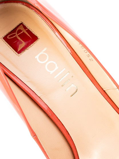 Excellent Ballin Pink Leather High Heels Size 37 Women Pumps