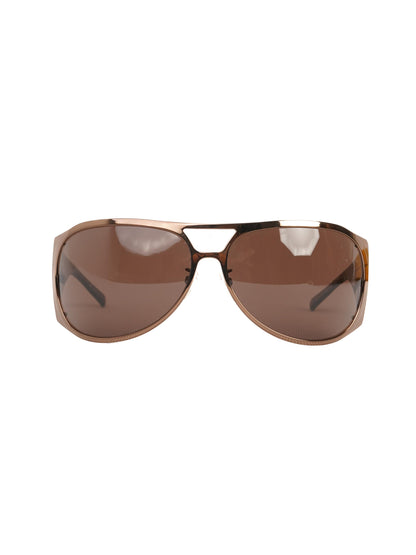 Excellent Givenchy Orange Acetate Pilot Sunglasses for Women