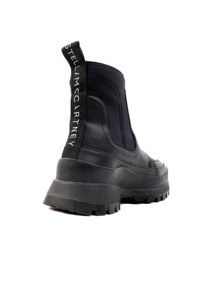 Excellent Stella McCartney Black Leather Ankle Boots Size 36