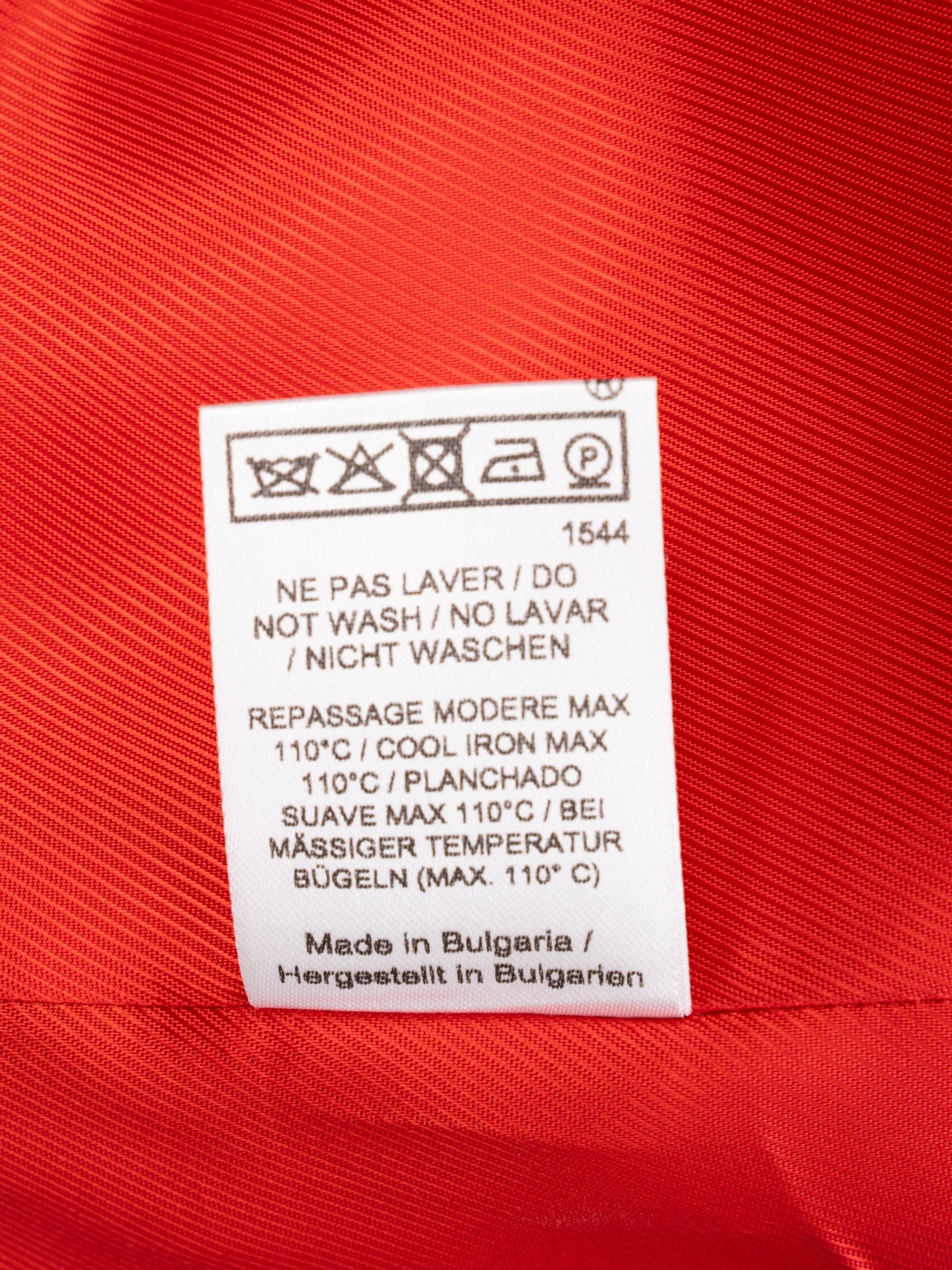 new tara jarmon red wool button-up coat size s