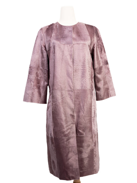 Perfect Punto Purple Fur-Textured Coat Size M - Women’s Wear
