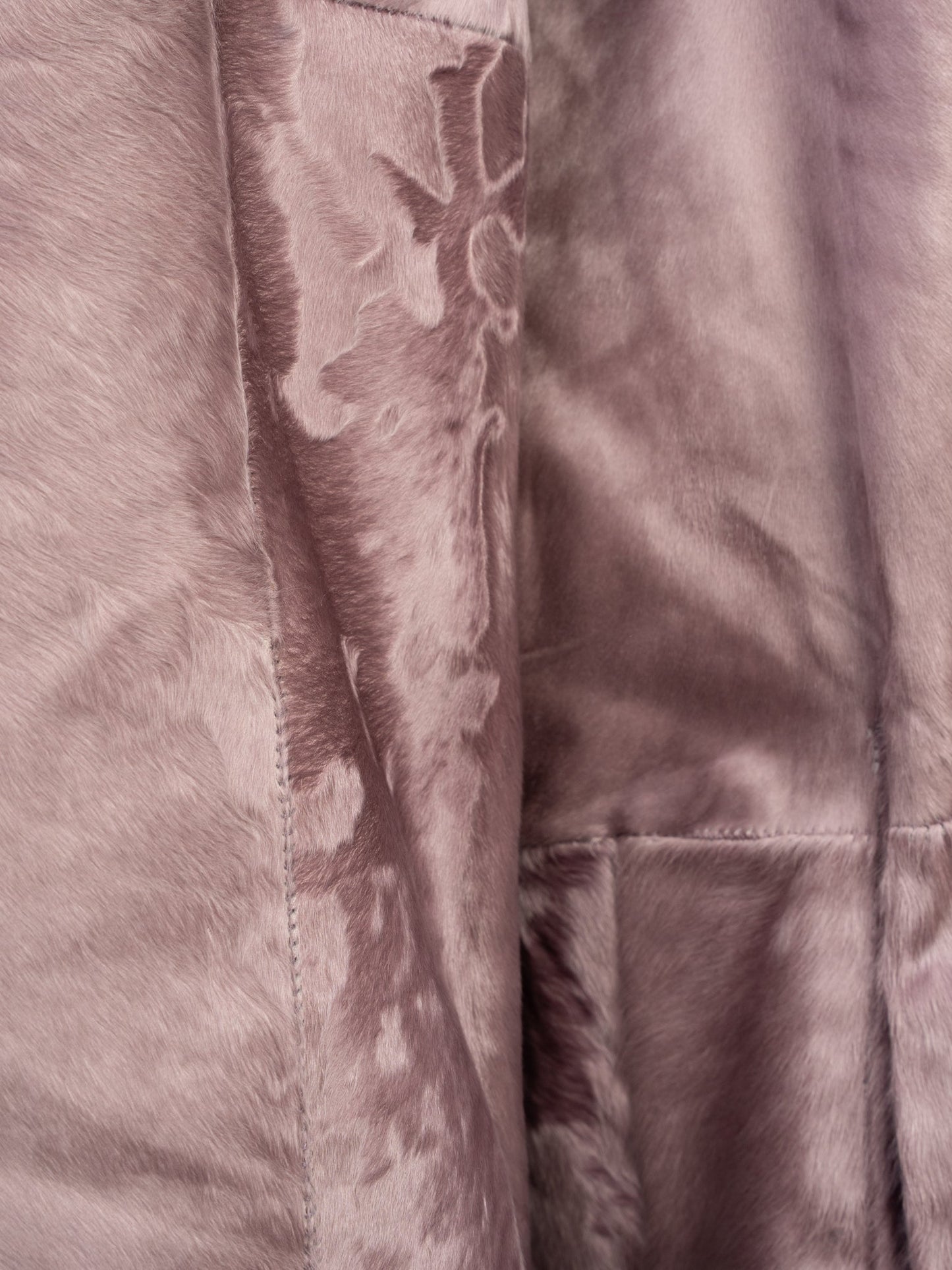 perfect punto purple fur-textured coat size m - women’s wear
