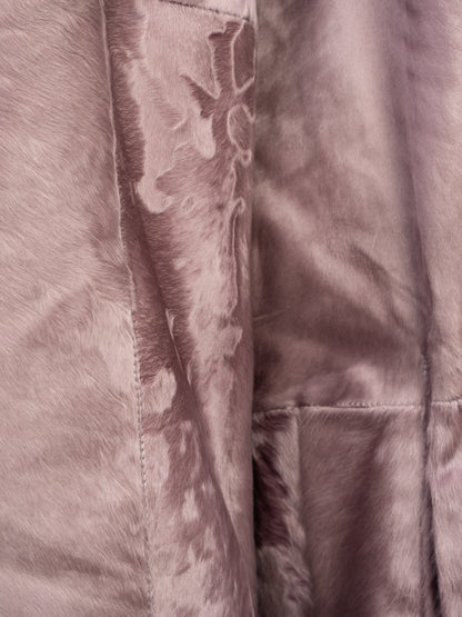Perfect Punto Purple Fur-Textured Coat Size M - Women’s Wear