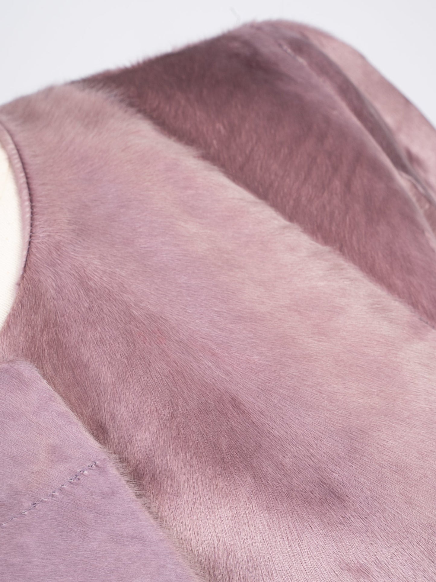 perfect punto purple fur-textured coat size m - women’s wear