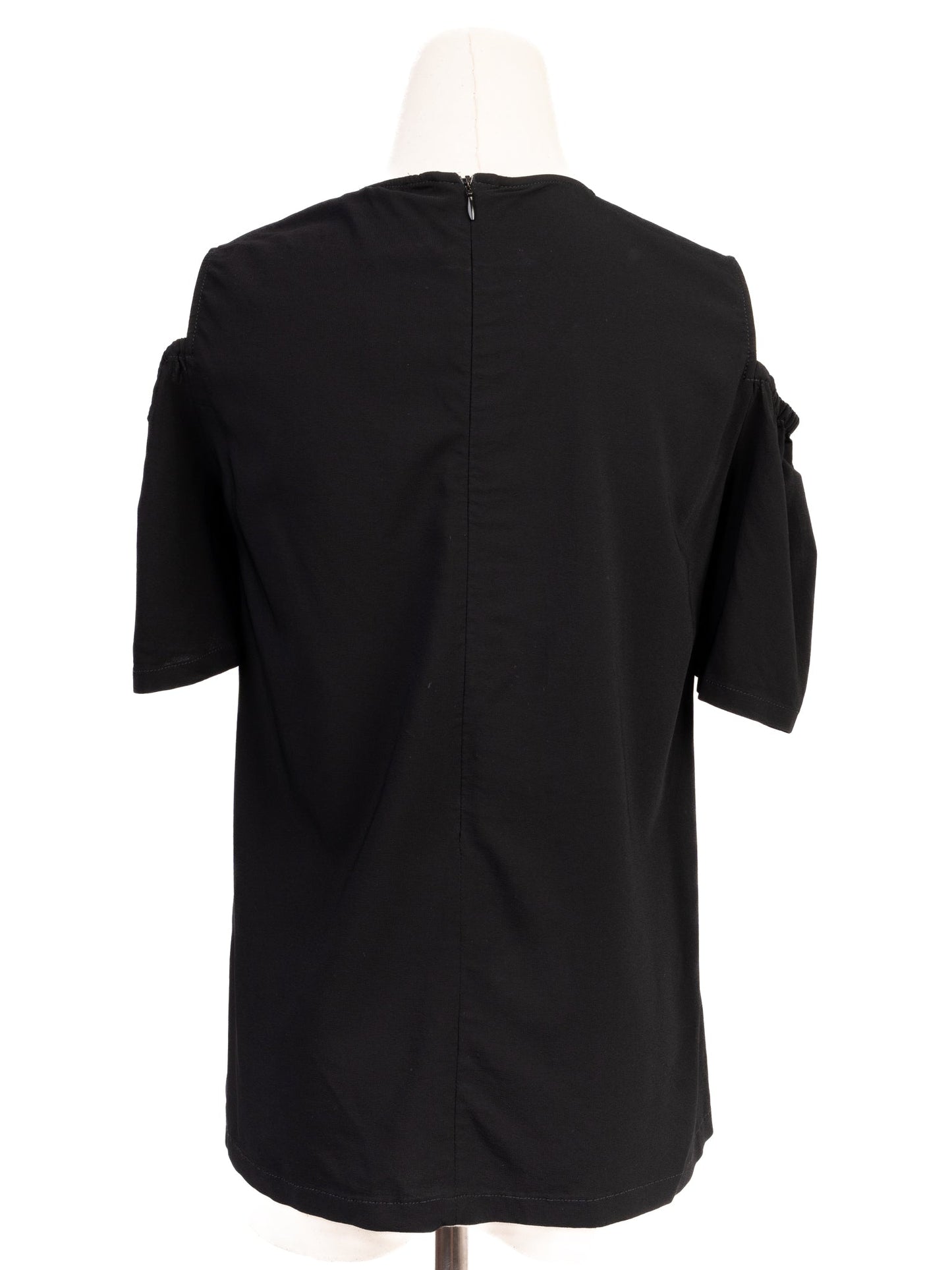 marella black cold shoulder top viscose size s excellent condition