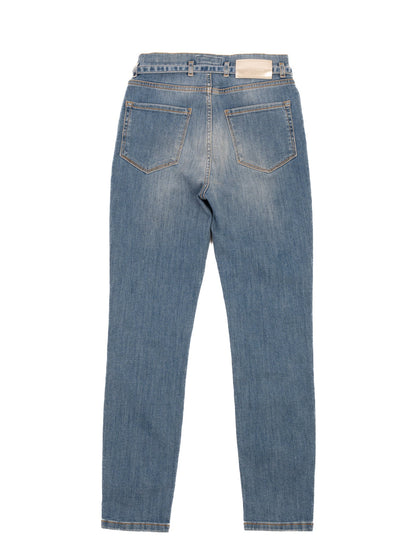Excellent Pinko Blue Jeans Size S with PINKO Belt