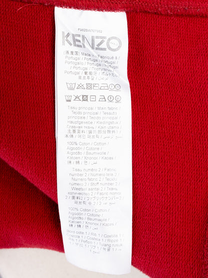Excellent Kenzo Red Sweatshirt Cotton Women Long Sleeve KENZO PARIS