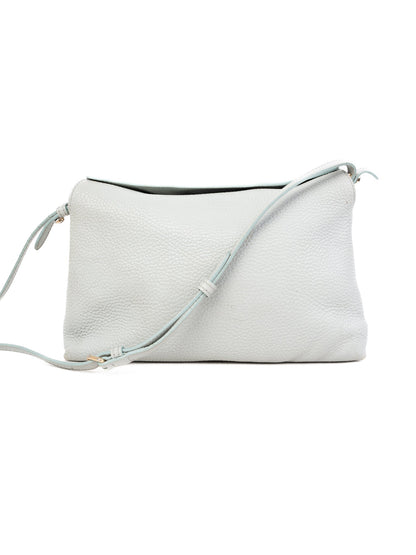 Excellent Burberry Blue Leather Shoulder Bag with Logo