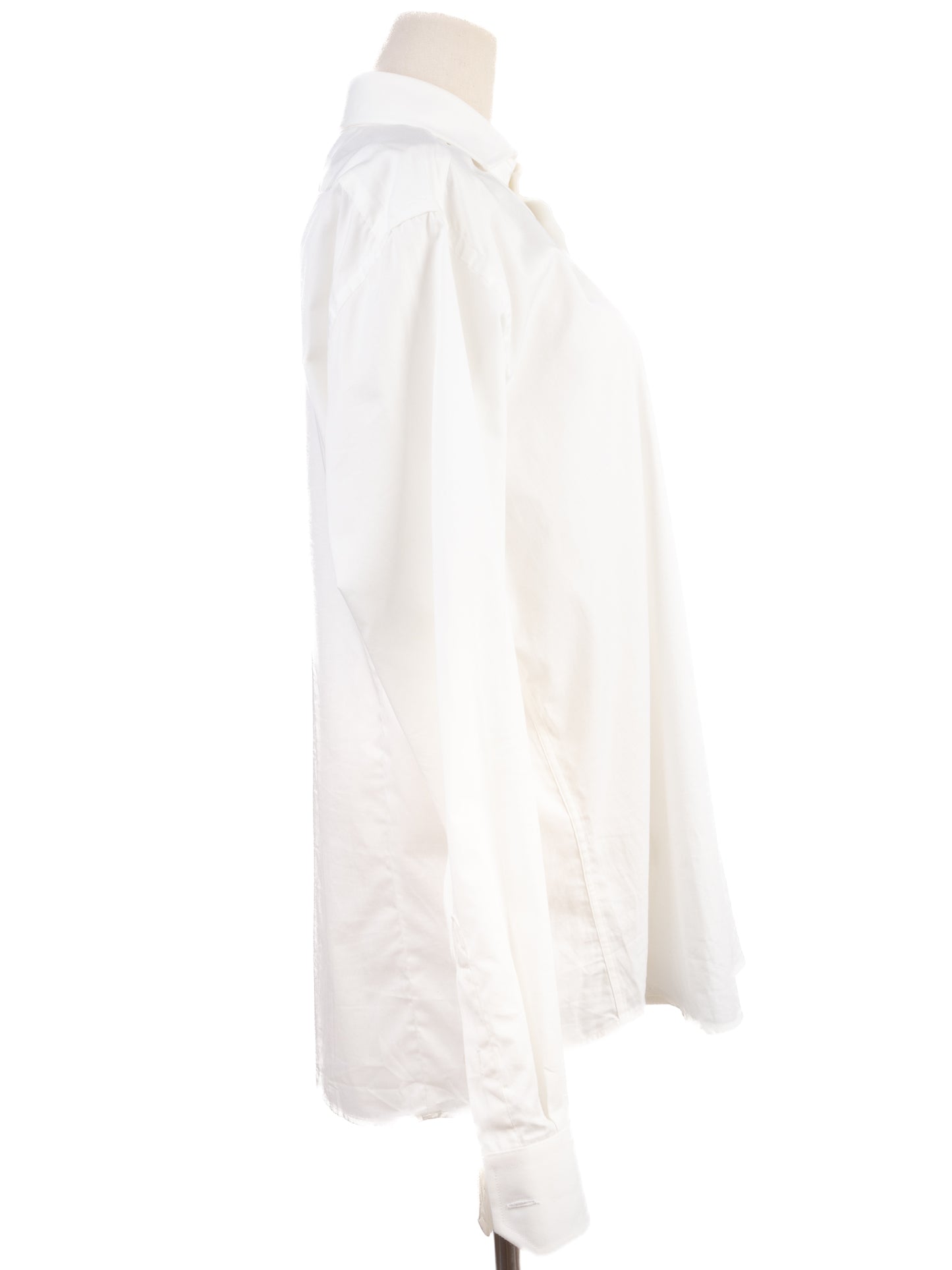 trussardi men's xl white long-sleeved cotton shirt - excellent condition
