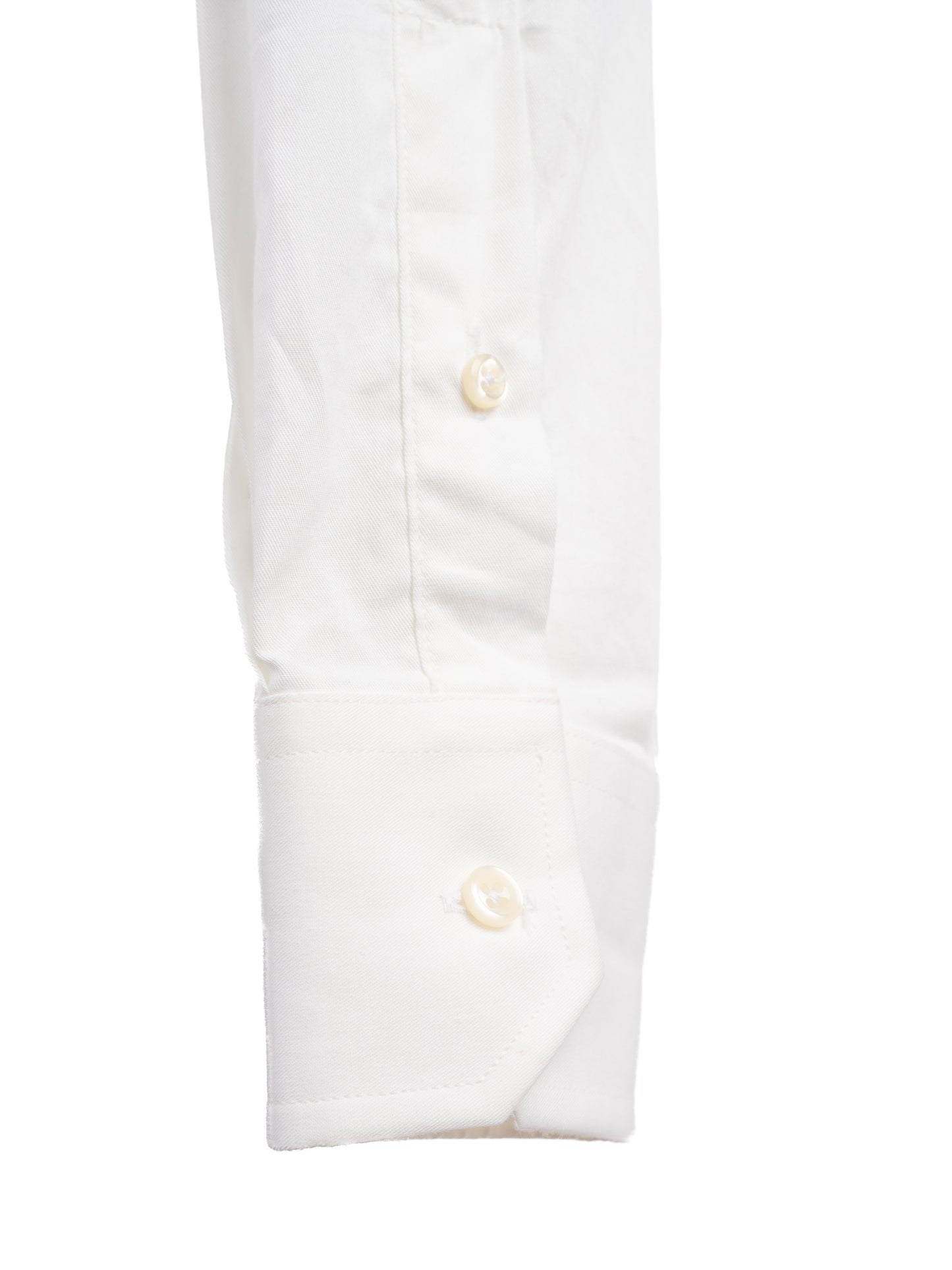 trussardi men's xl white long-sleeved cotton shirt - excellent condition