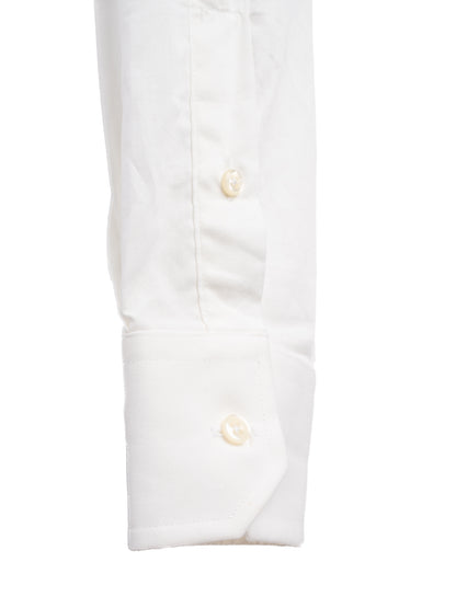 Trussardi Men's XL White Long-Sleeved Cotton Shirt - Excellent Condition