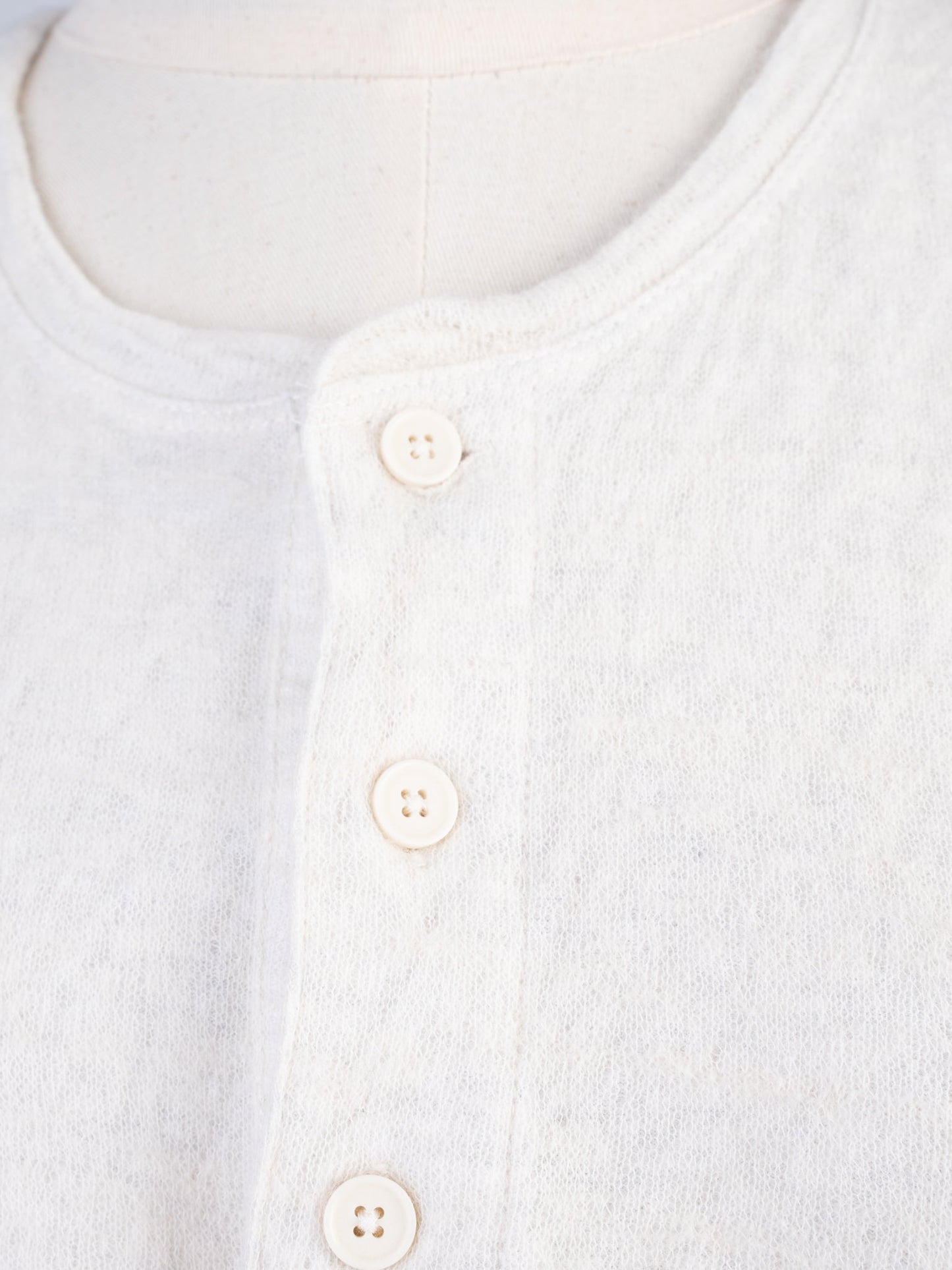 excellent vince cream wool long sleeve henley shirt for men