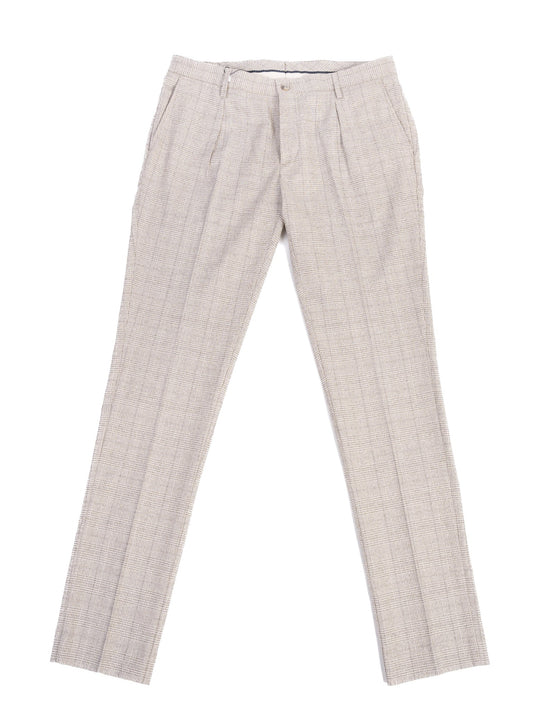 NEW Hackett Gray Cotton Dress Pants XL Check Pattern