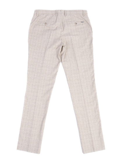 NEW Hackett Gray Cotton Dress Pants XL Check Pattern