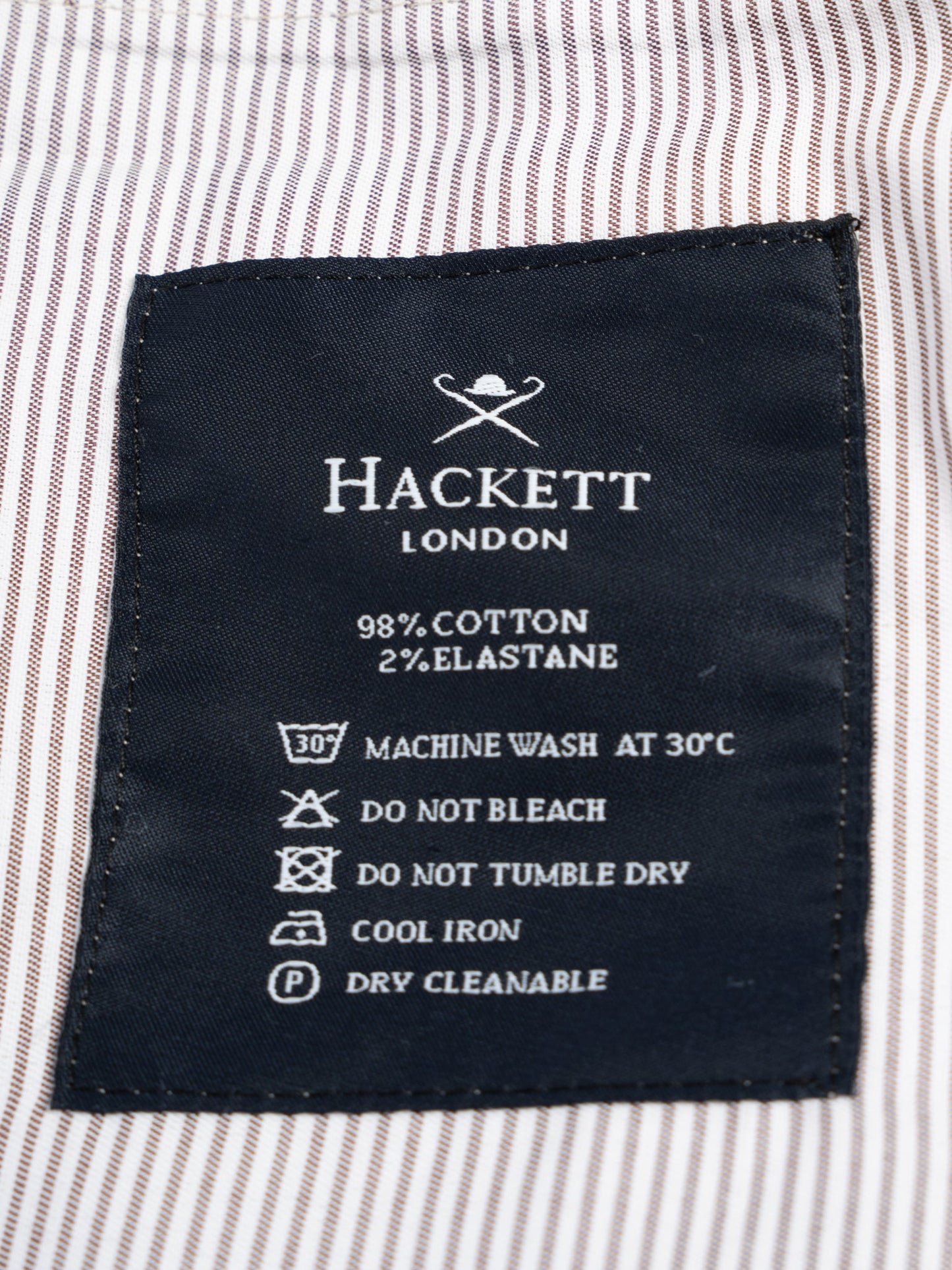 new hackett gray cotton dress pants xl check pattern