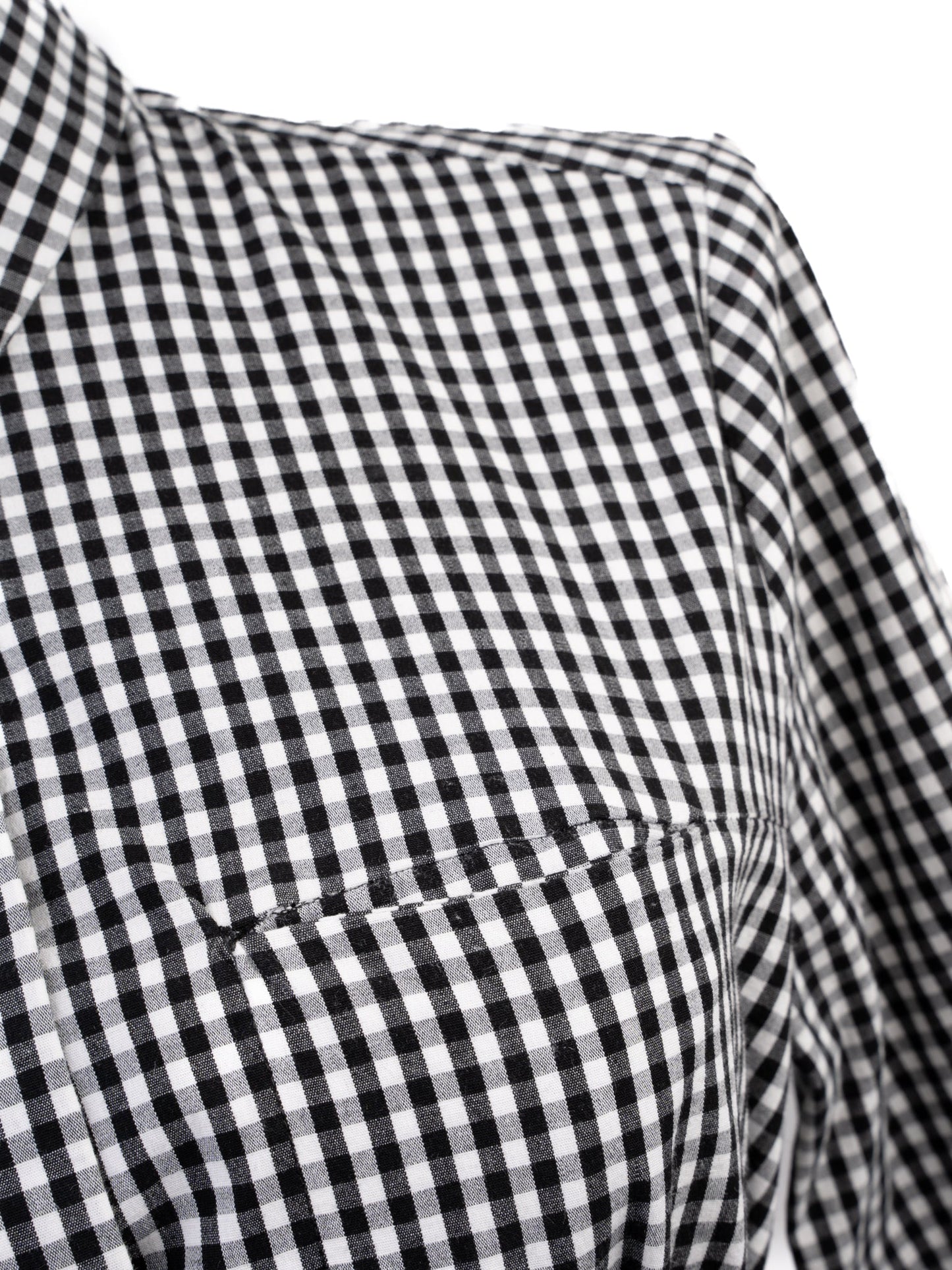 good marella black and white checkered long-sleeve dress size m