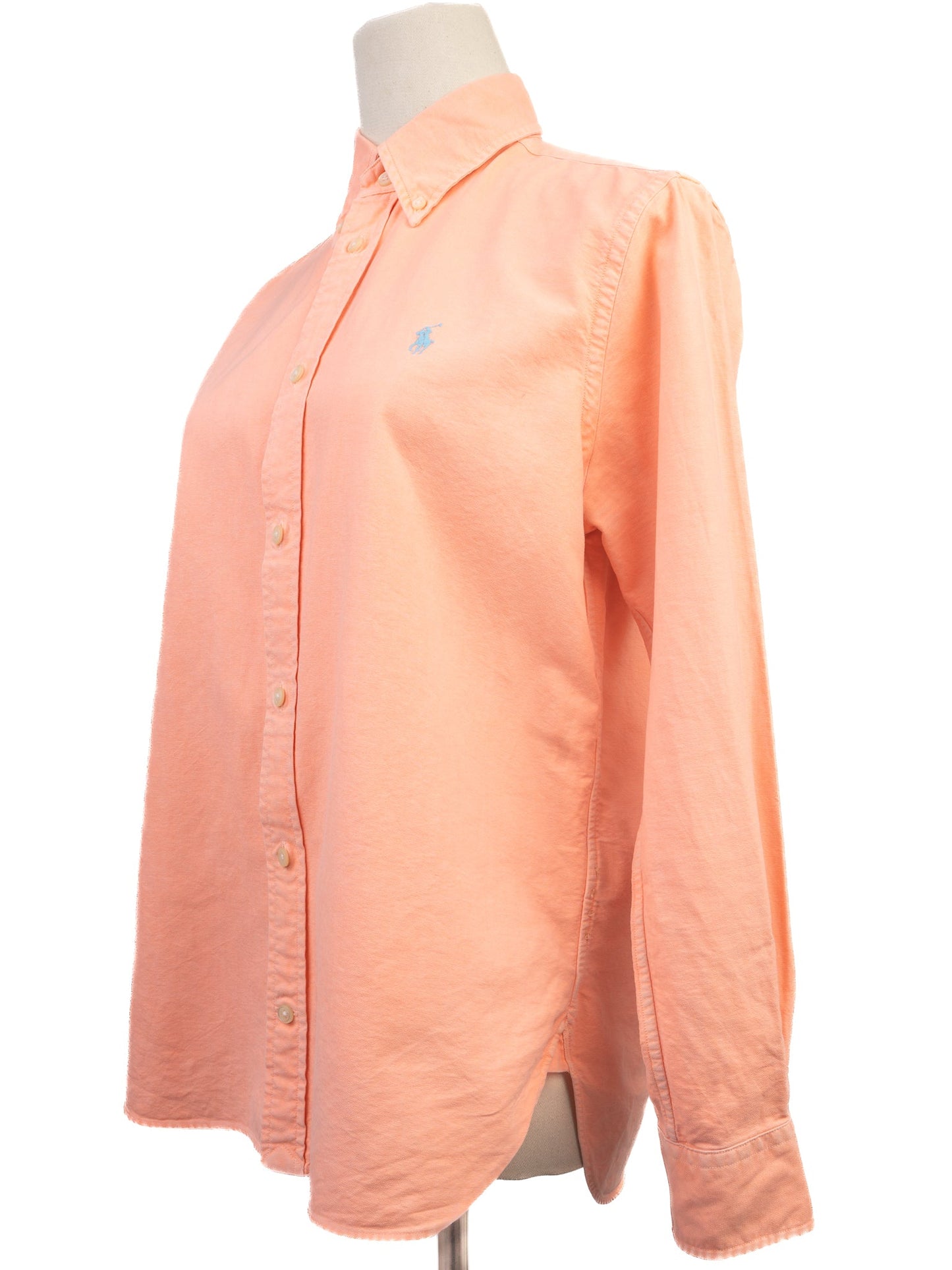 excellent polo ralph lauren pink cotton shirt size m women