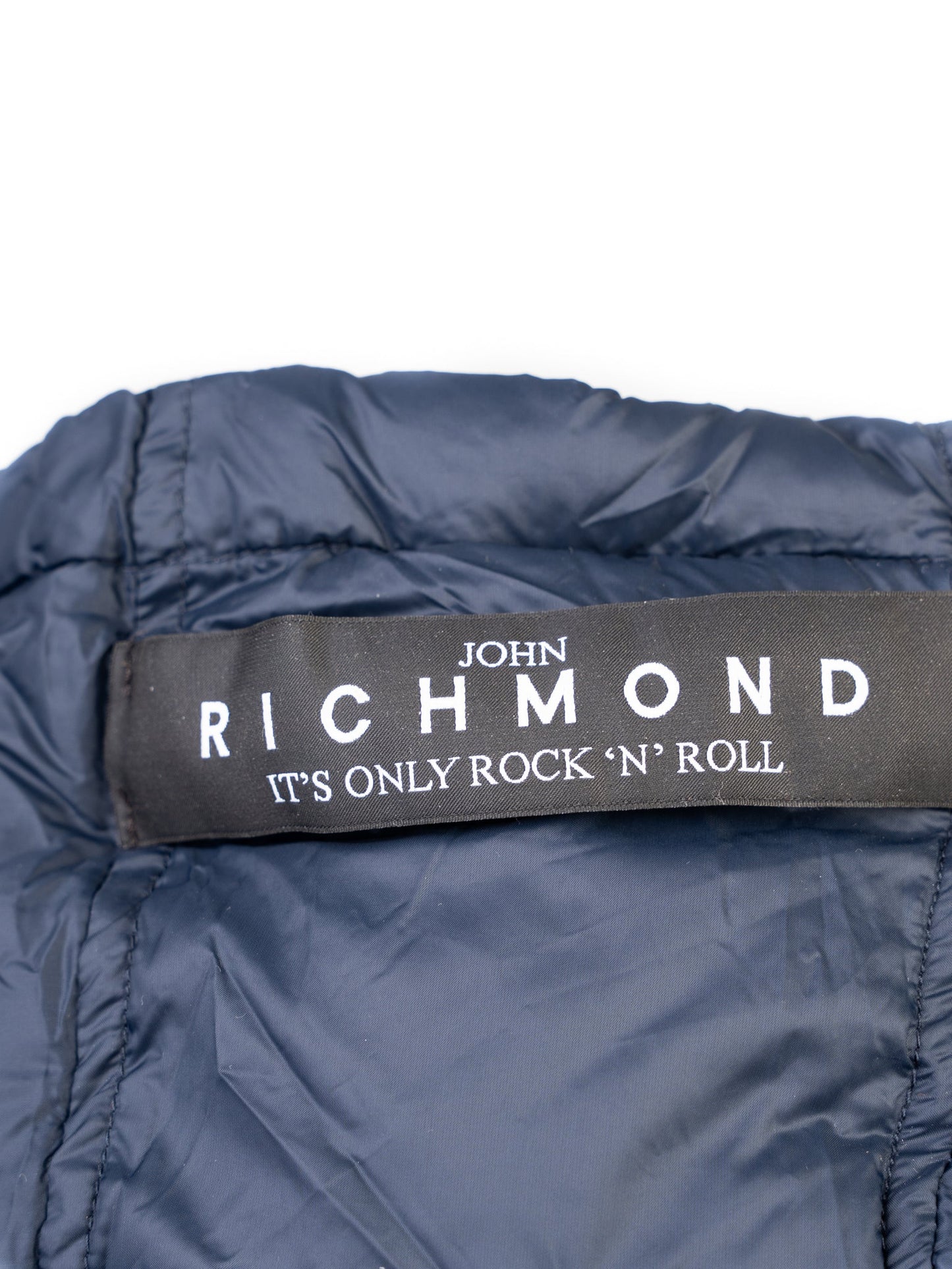 new richmond navy blue hooded winter jacket size s