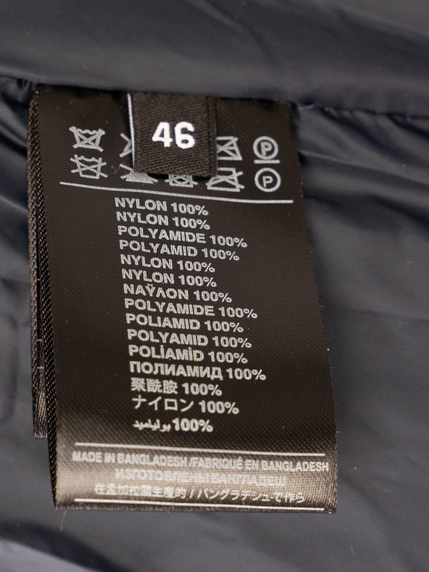 new richmond navy blue hooded winter jacket size s