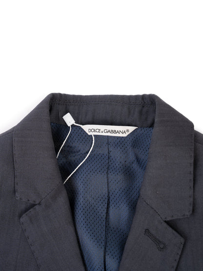 Excellent Dolce Gabbana Gray Wool Suit for Kids Size 8