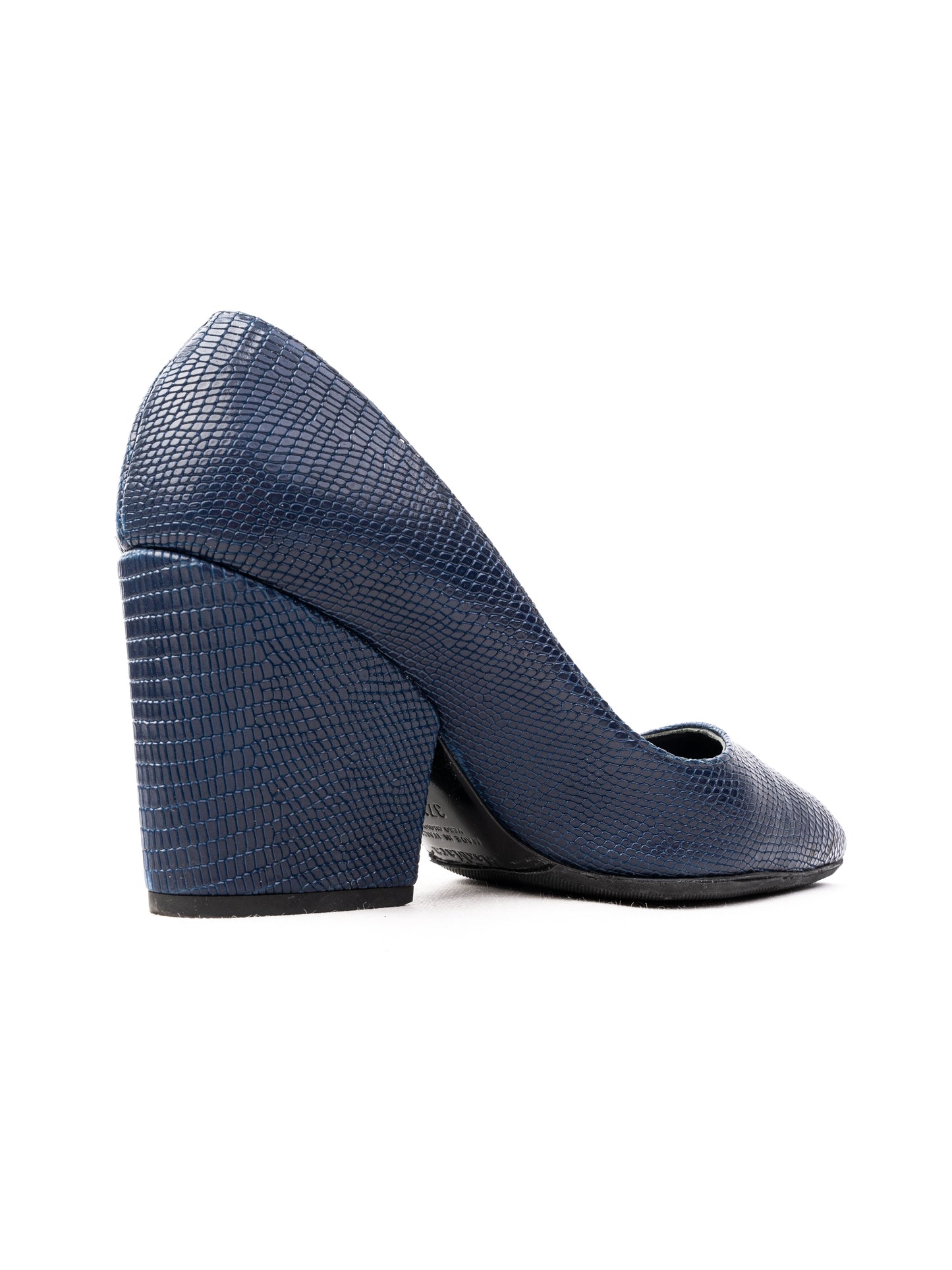 excellent max mara blue leather high heels chunky block heel