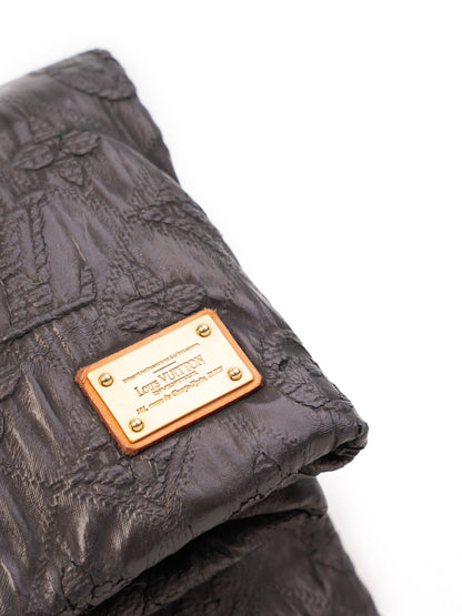 Excellent Louis Vuitton Orange Leather Designer Clutch Bag