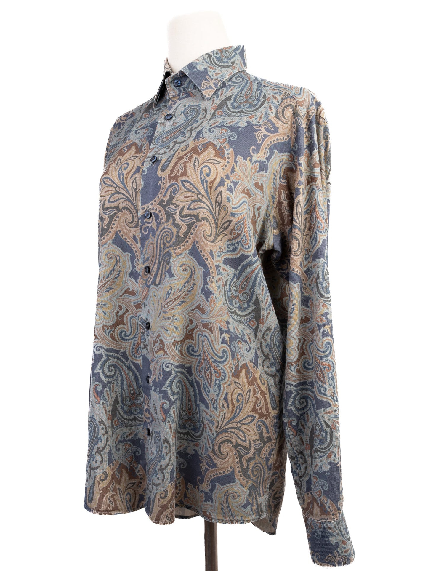etro long-sleeved button-up shirt paisley pattern excellent condition