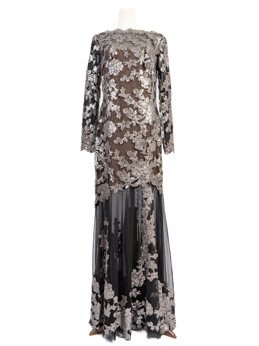 NEW Tadashi Elegant Long Sleeve Dress Combined Size M