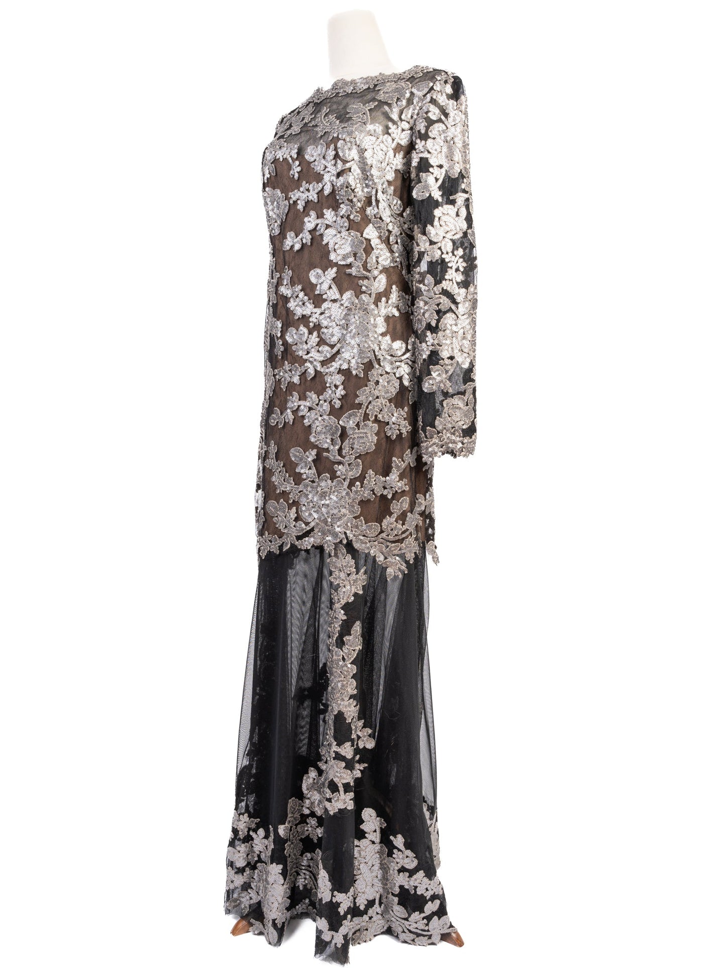 new tadashi elegant long sleeve dress combined size m