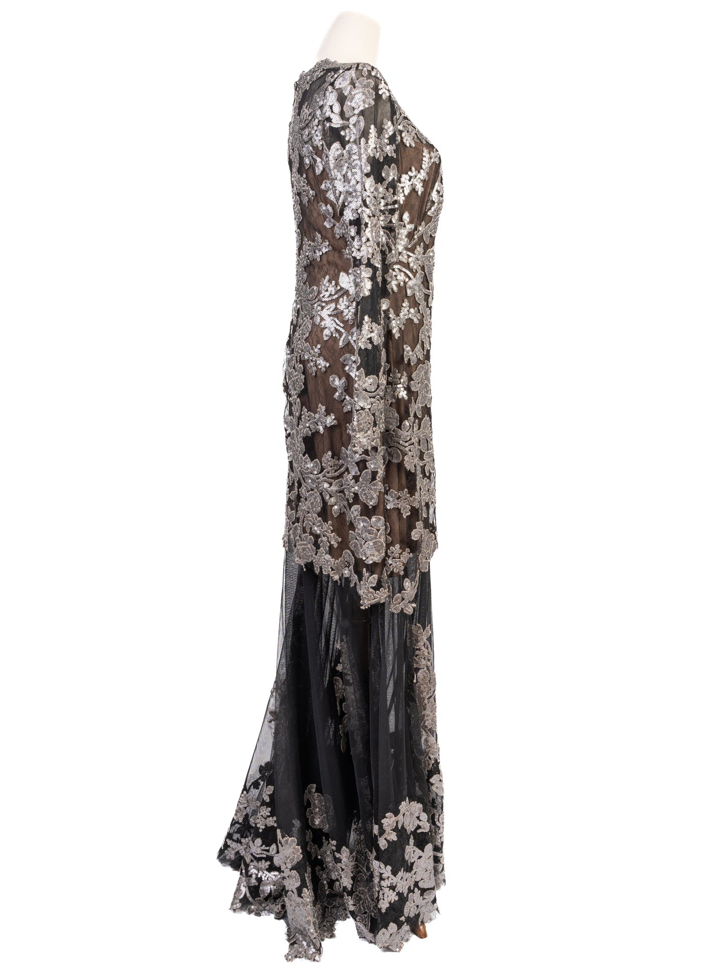 new tadashi elegant long sleeve dress combined size m