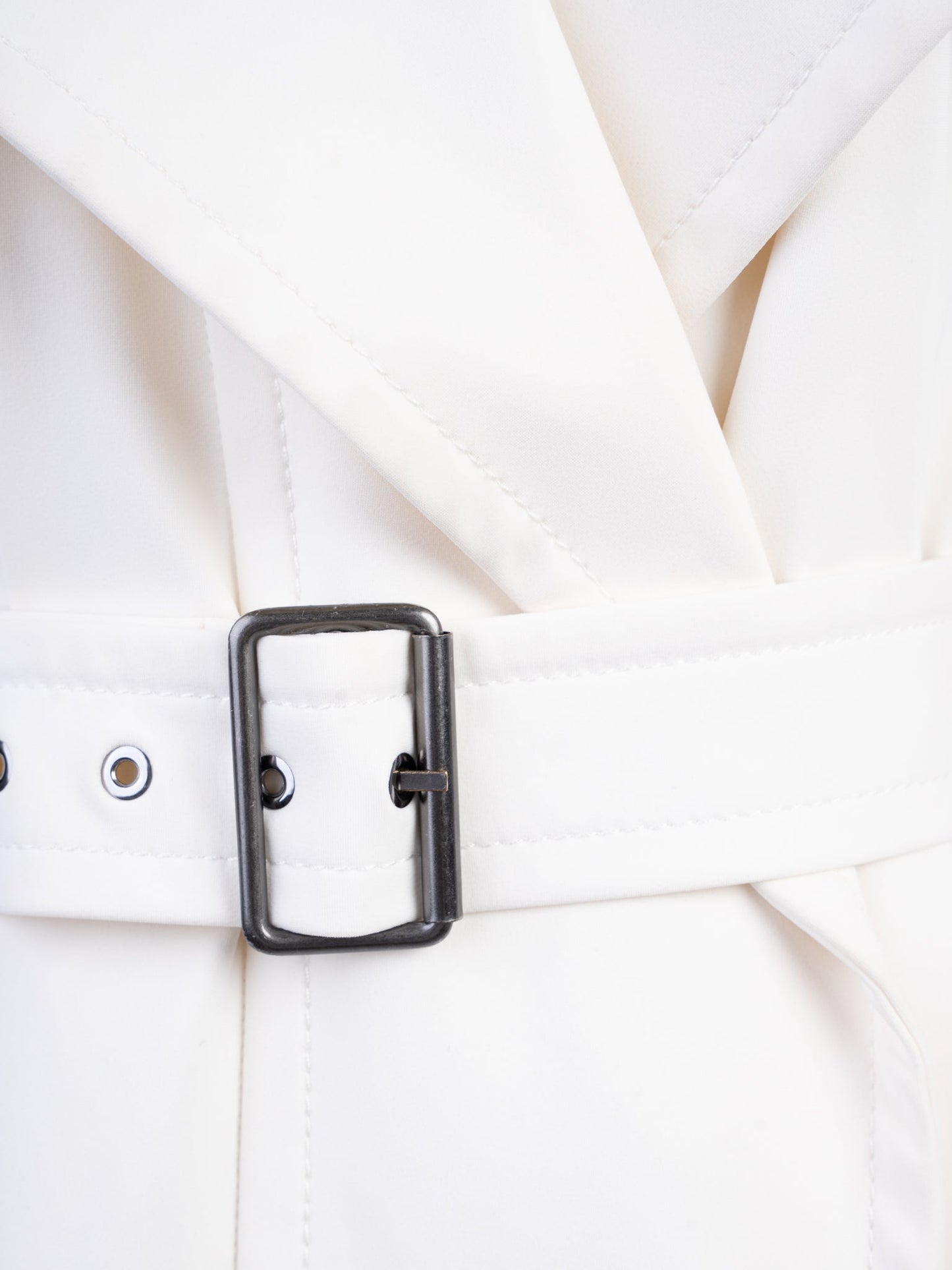 sportmax women's white nylon trench coat size s excellent condition