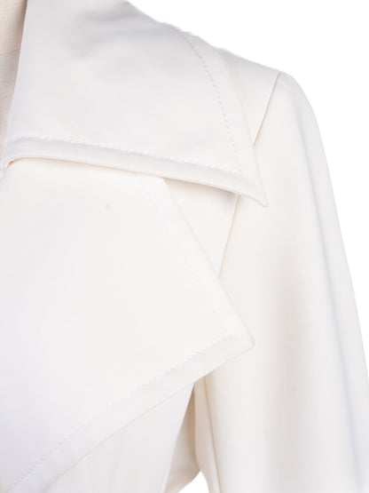 Sportmax Women's White Nylon Trench Coat Size S Excellent Condition
