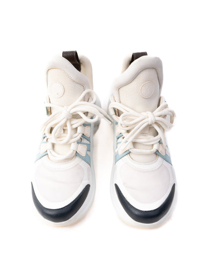 Excellent Louis Vuitton Women's Sneakers Combined Leather Design