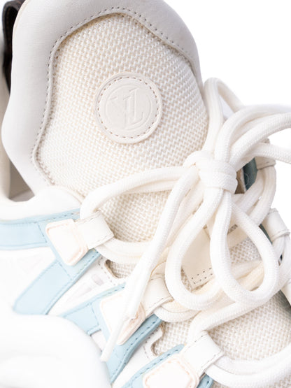 Excellent Louis Vuitton Women's Sneakers Combined Leather Design