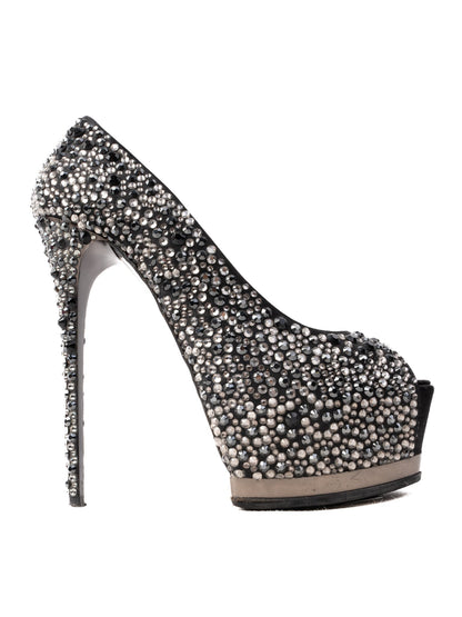 Excellent Gianmarco Lorenzi Women's High-Heeled Platform Shoe Size 36