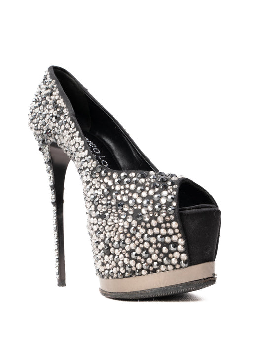 Excellent Gianmarco Lorenzi Women's High-Heeled Platform Shoe Size 36