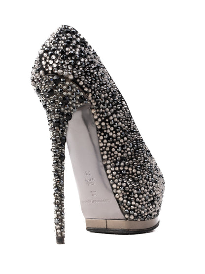 Excellent Gianmarco Lorenzi Women's High-Heeled Platform Shoe Size 36
