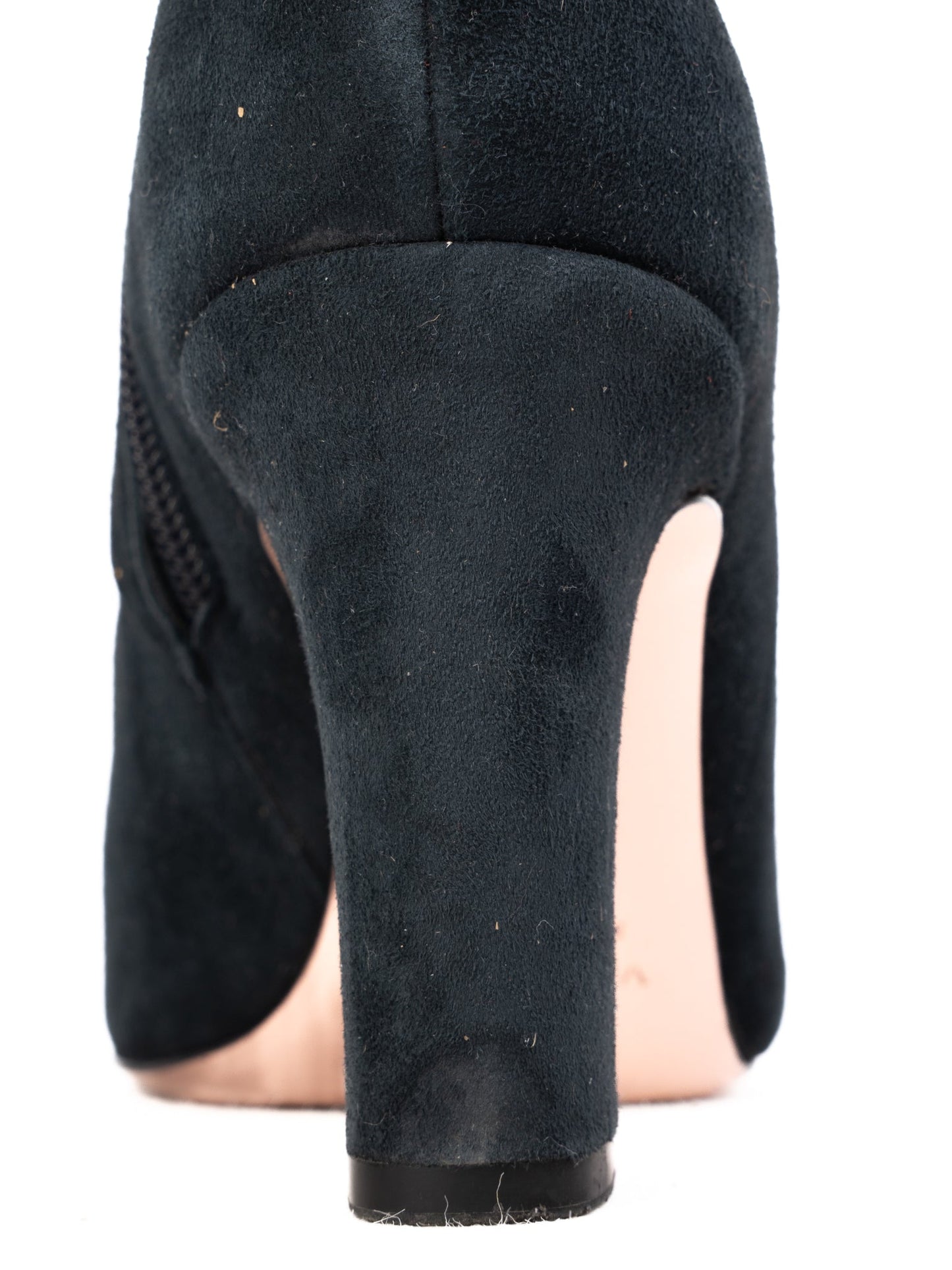 excellent red valentino black leather ankle boots size 35.5