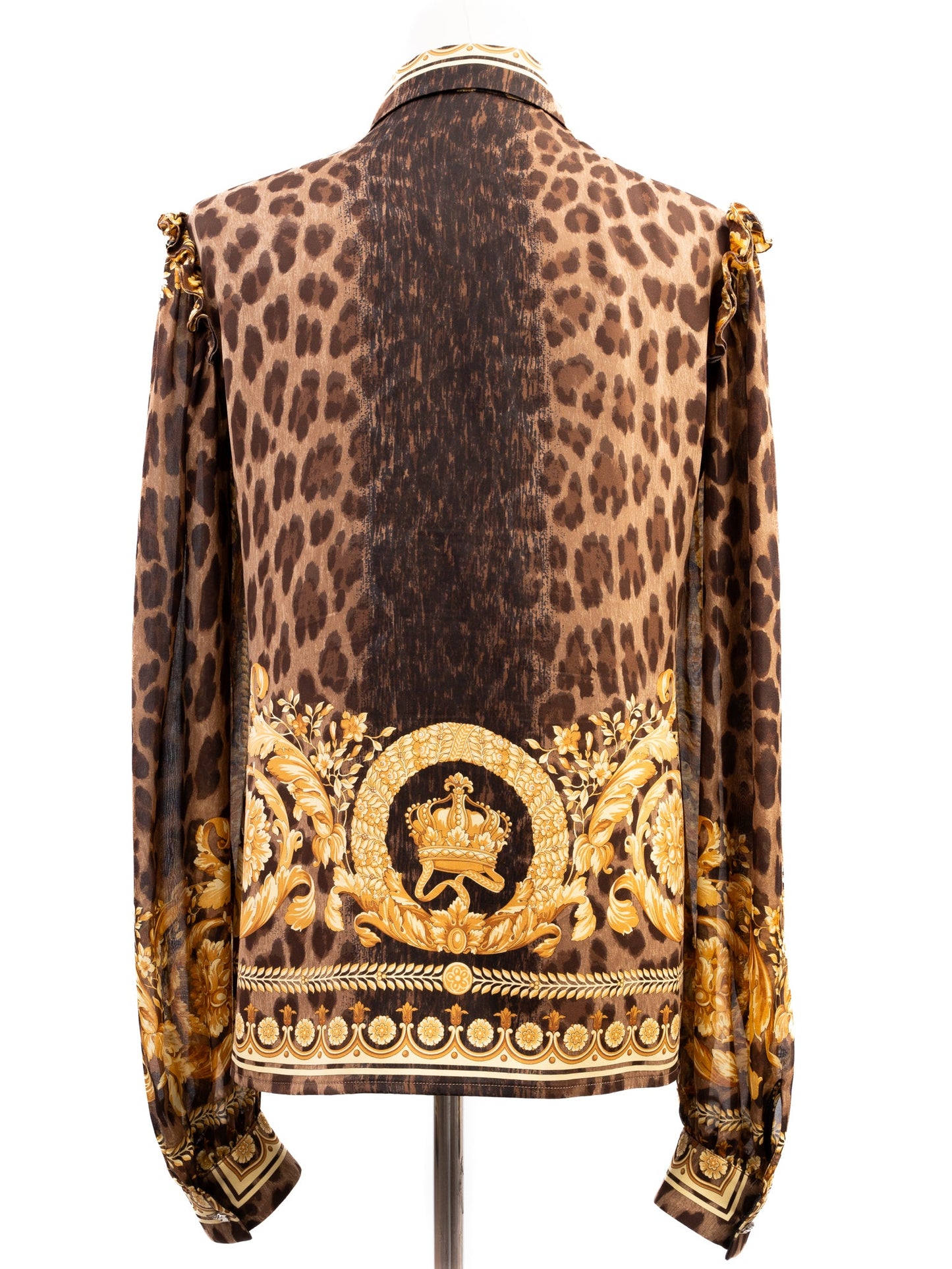 excellent versace women’s long-sleeve blouse silk size l combined