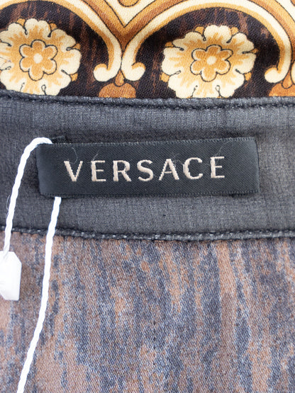 Excellent Versace Women’s Long-Sleeve Blouse Silk Size L Combined