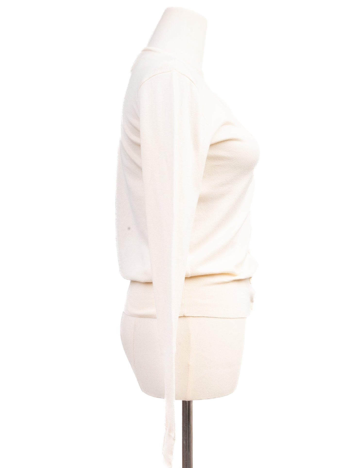 excellent polo ralph lauren white long-sleeve sweater 100% pima cotton