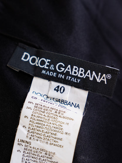 Excellent Dolce Gabbana Purple Black Leopard Print Dress with Lace Details