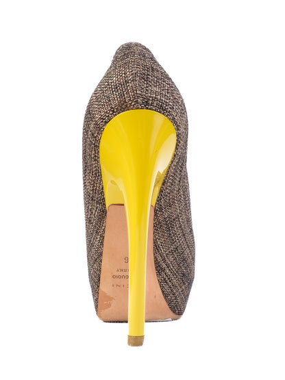 Vicini WomenÕs High-Heeled Peep-Toe Shoes Size 36 Excellent Condition