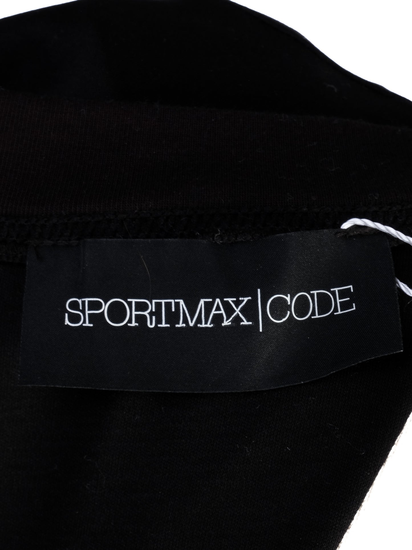 excellent sportmax black dress m knotted top polka dot skirt