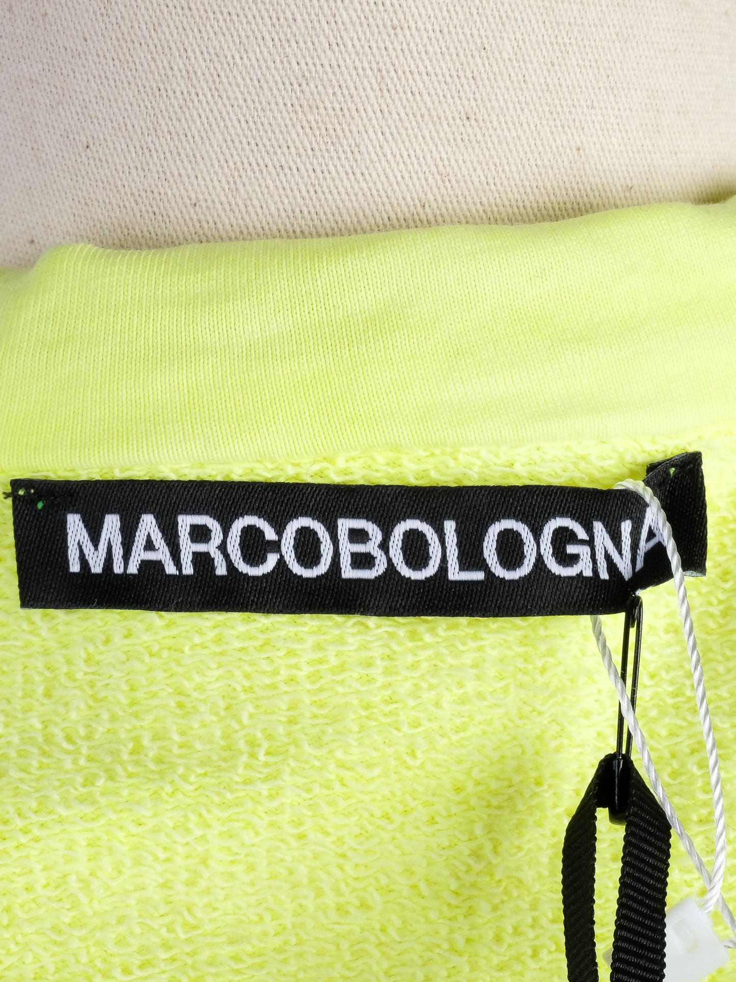 new marco bologna womenõs green zip-up hoodie size s