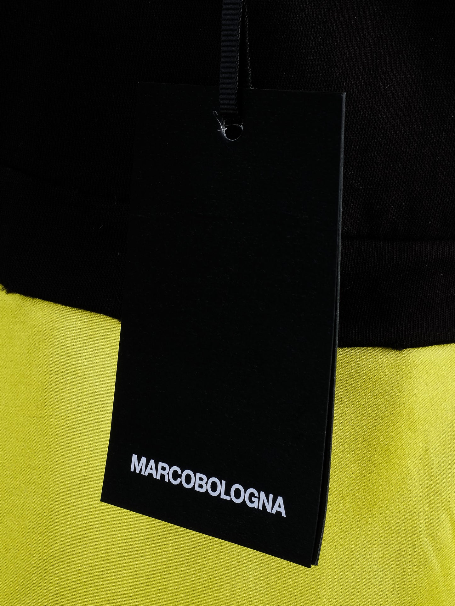 new marco bologna t-shirt dress black & neon yellow size m