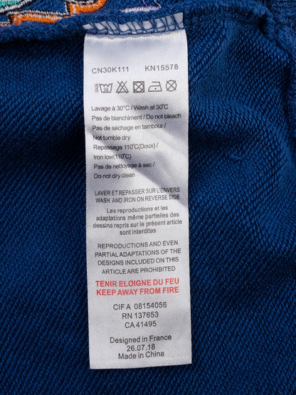 Excellent Kenzo Kids Blue Cotton Sweatshirt Size 14 with Animal Graphics