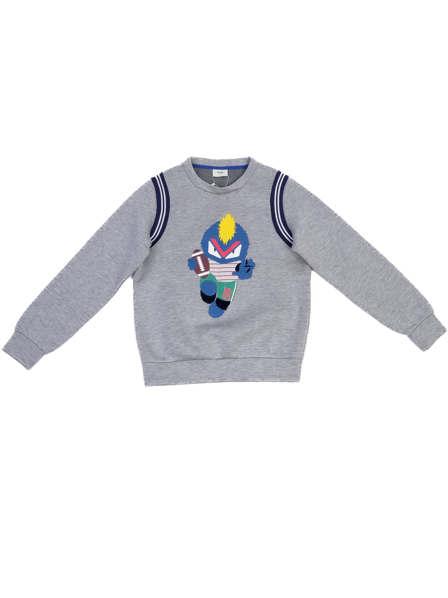 excellent fendi gray kids sweatshirt size 12 cartoon design