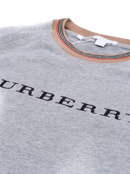Excellent Burberry Kids Sweatshirt Gray Wool Size 12